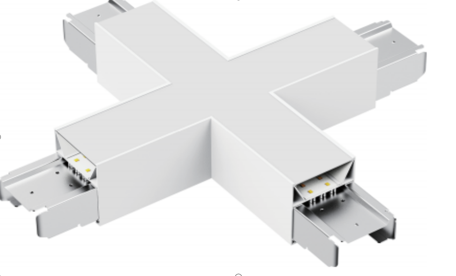 X-Shape Connector for Architectural Linear Fixture
